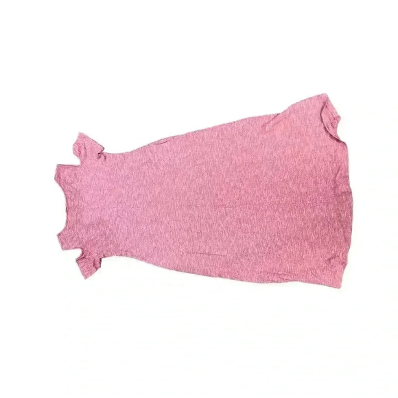 Soft Surroundings Heather Pink Maxi Cold Shoulder Dress - Picture 6 of 9